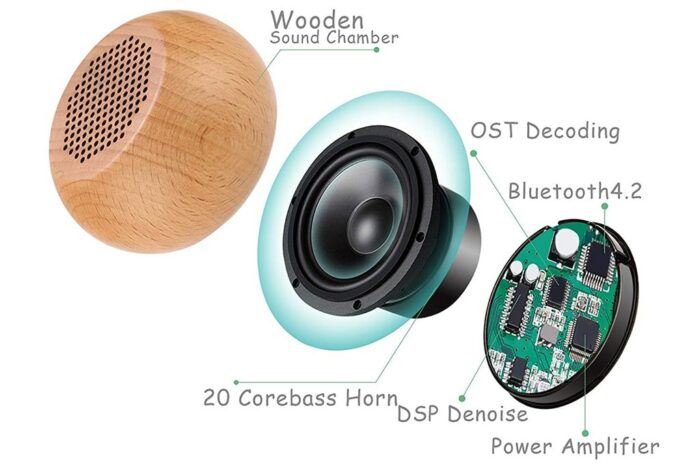 TWS Holz Bluetooth Lautsprecher