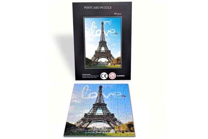 Puzzle-Postkarten nach individuellem Design