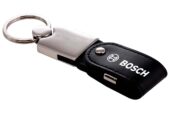 USB-Stick Metall mit Ledereinsatz