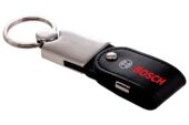 USB-Stick Metall mit Ledereinsatz