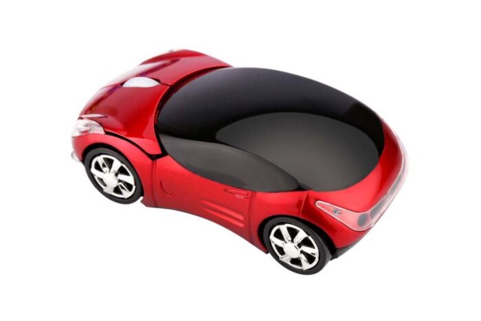 Kabellose optische Maus in Form eines Autos