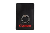 Karten Halterung mit Ring selbstklebend für Handy aus Leder