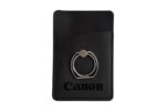 Karten Halterung mit Ring selbstklebend für Handy aus Leder