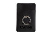 Karten Halterung mit Ring selbstklebend für Handy aus Leder