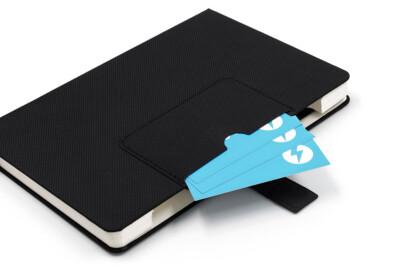 Notizbuch mit Handyständer