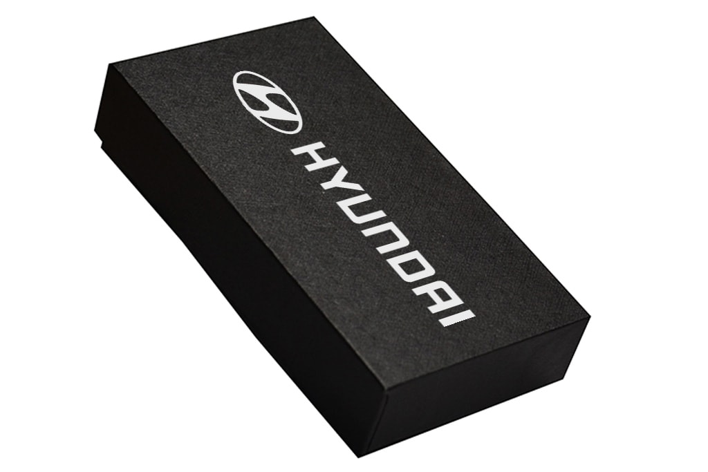 Beleuchteter Metall-USB-Stick.