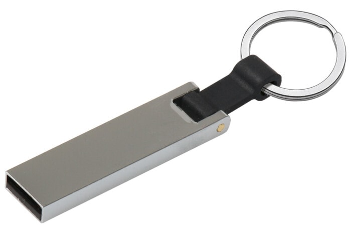 Metall-USB-Stick mit Schlüsselanhänger