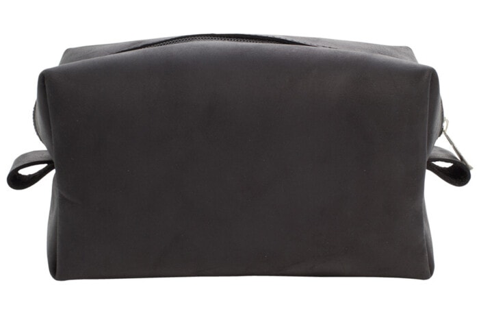 Leder Make-up & Rasier Tasche