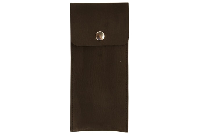 Leder Federmäppchen mit Druckknopf