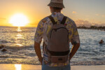 Faltbarer Rucksack und Schultertasche