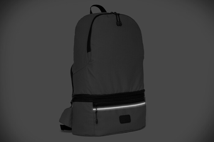 Faltbarer Rucksack und Schultertasche