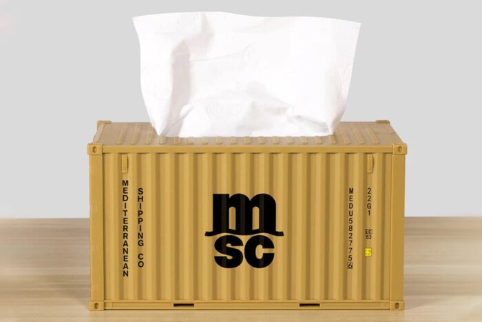 Containerförmiger Serviettenhalter