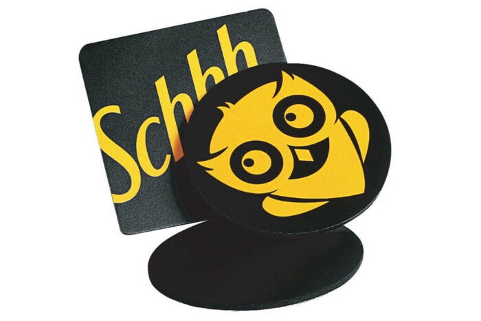 personalisierter untersetzer mit logo