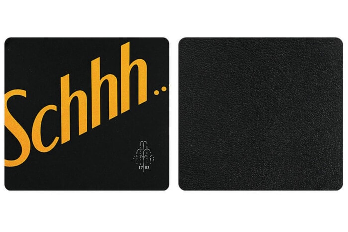personalisierter untersetzer mit logo