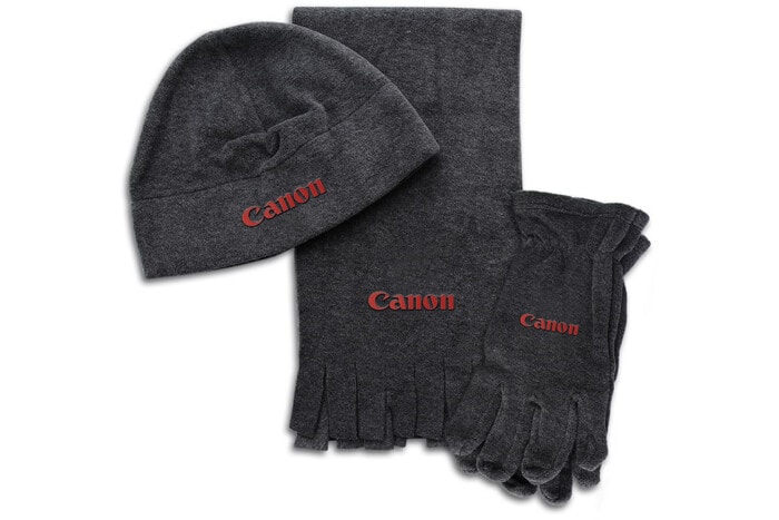 Winter-Fleece-Schal, Mütze und Handschuhe Set