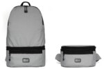 Faltbarer Rucksack und Schultertasche