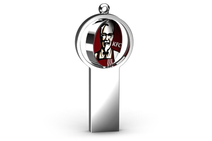 USB-Stick mit rotierendem Logo