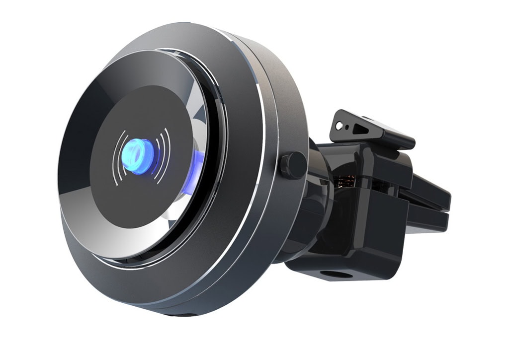 Handyhalterung mit Vakuumsauger und kabelloser Ladefunktion