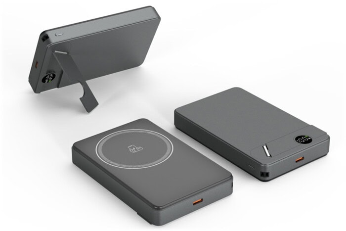 MagSafe Powerbank mit Handyhalterung – 3-in-1 Wireless Charger