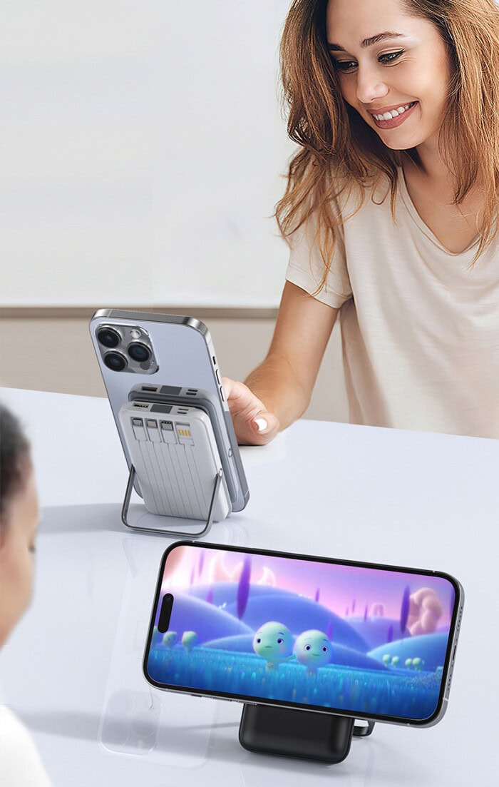 MagSafe Wireless Powerbank – 10.000 mAh, 15W mit integriertem Ständer