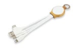 Nachhaltiges 5-in-1-Ladekabel mit beleuchtetem Logo