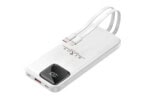 10.000 mAh Powerbank mit integrierten USB-C- & Lightning-Kabeln