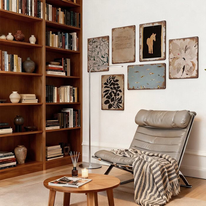 Retro Blechschild im Vintage-Stil