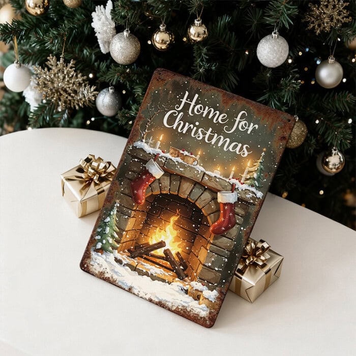 Retro Blechschild im Vintage-Stil