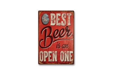 Retro Blechschild im Vintage-Stil