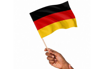 Stoff-Schwenkfahnen mit Plastikstab