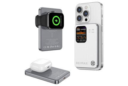 3-in-1 MagSafe Wireless Powerbank 5000mAh mit 15W Schnellladung