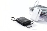Powerbank 20000mAh Power Bank mit Kabel Klein USB C 22.5W