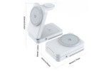 3-in-1 Induktive Faltbare Ladestation mit LED-Licht