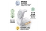 3-in-1 Induktive Faltbare Ladestation mit LED-Licht