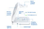 3-in-1 Induktive Faltbare Ladestation mit LED-Licht