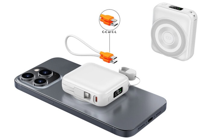 Kabellose MagSafe Powerbank mit 15W Schnellladung